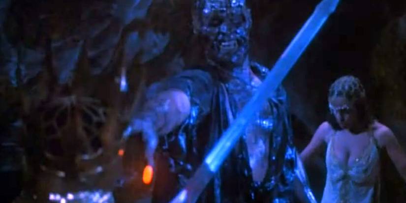 The Sword and the Sorcerer Evil Sorcerer using magic