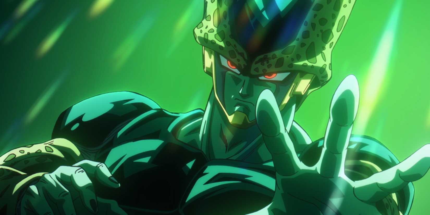 Cell prepares to fire a ki blast in the introduction of Dragon Ball DAIMA.