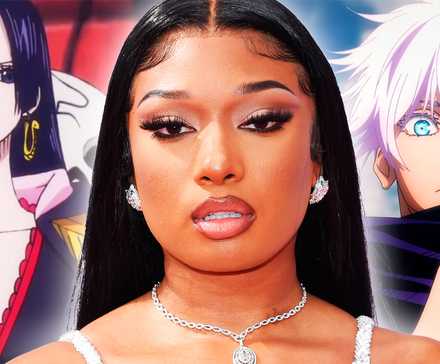 Megan Thee Stallion and Gojo from the Jujutsu Kaisen anime series and Boa Hancock from the One Piece anime