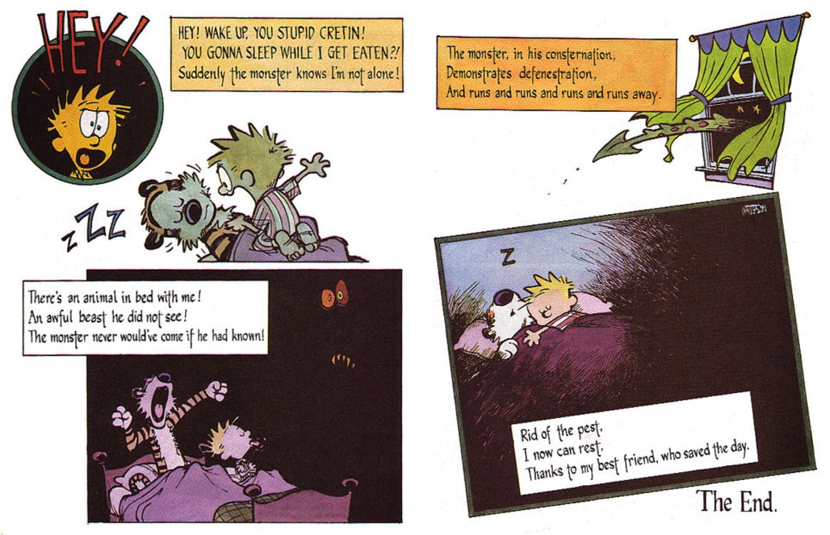 10 Creepiest Calvin and Hobbes Comic Strips, Ranked