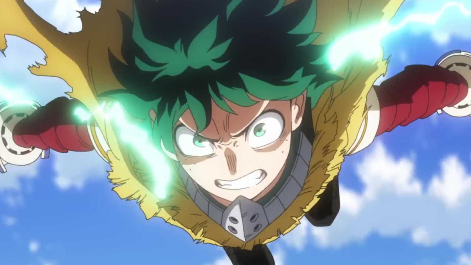 Deku s'envole au combat dans My Hero Academia You're Next