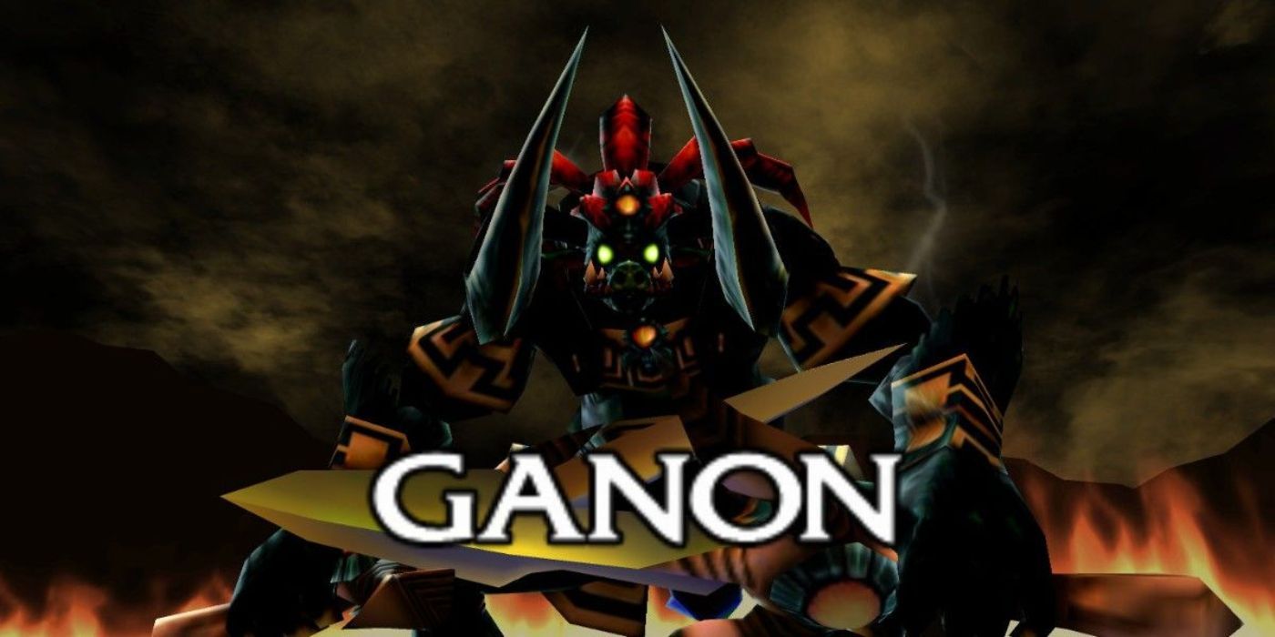 Ganondorf se transforma en Ganon en Ocarina of Time.