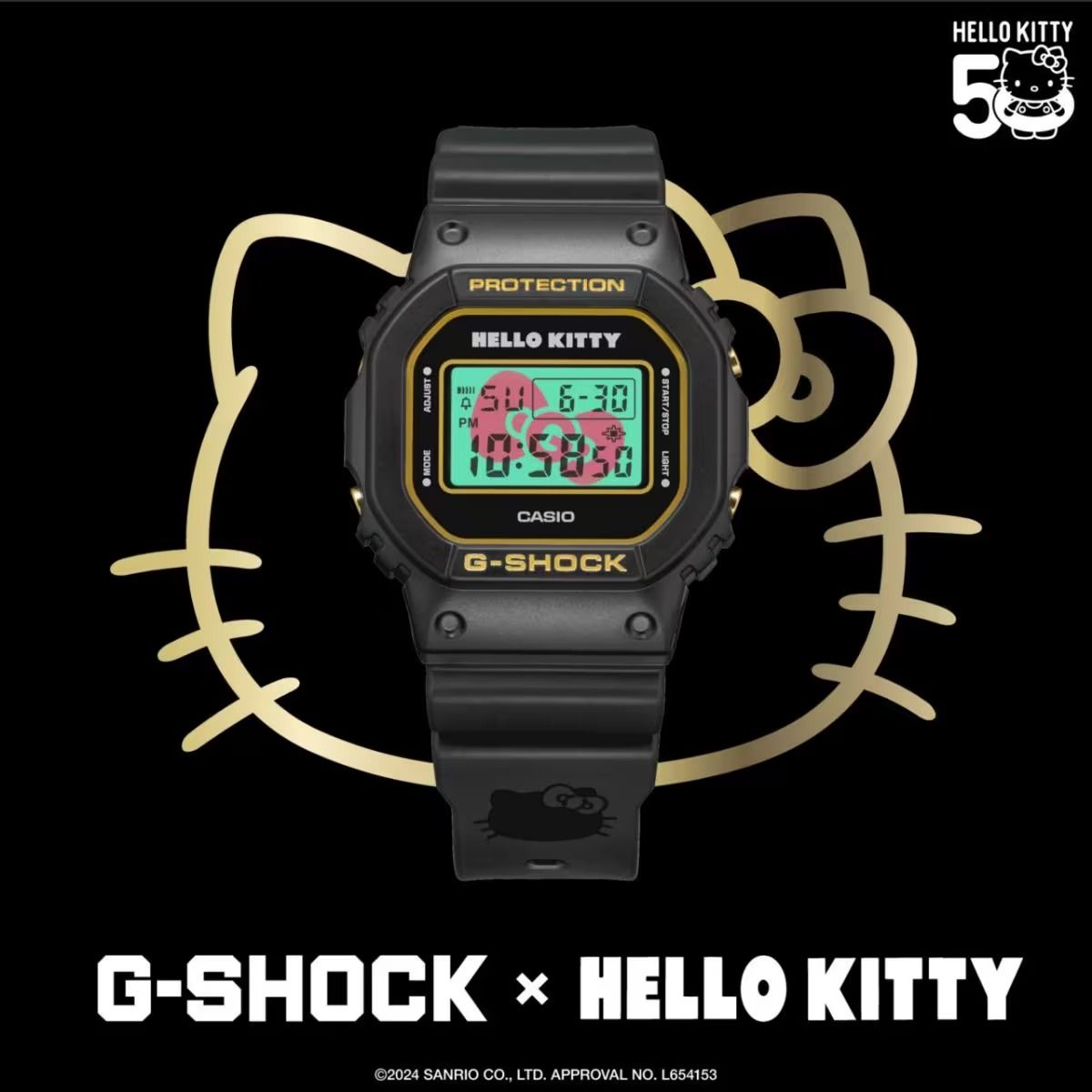 g-shock hello kitty コラボ Sanrio's Hello Kitty Marks 50th Anniversary With Stylish New