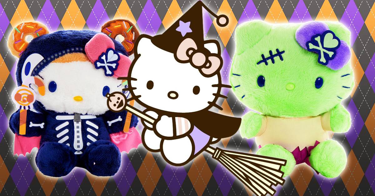 Sanrio® Skeleton Hello Kitty® Halloween Plush Set | Build-A-Bear Sanrio® Skeleton Hello Kitty® Halloween Plush Set | Build-A-Bear