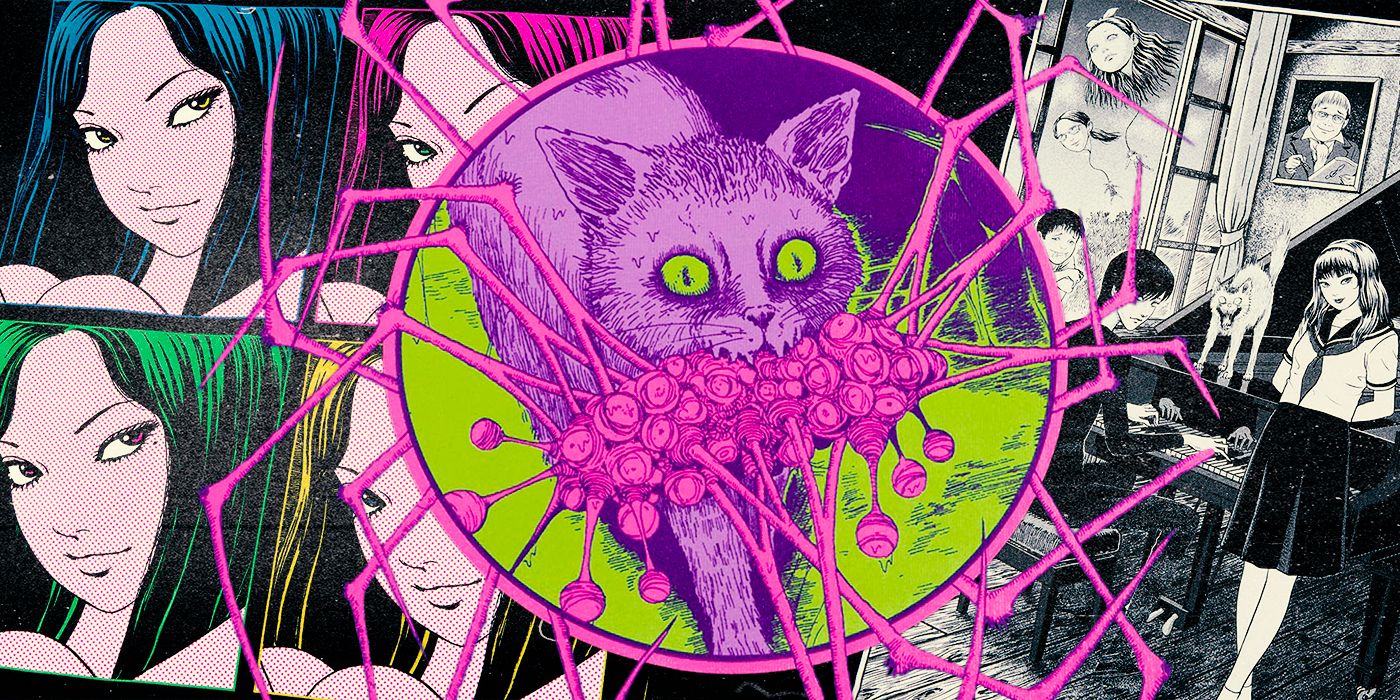 Junji Ito's Halloween shop goods such as Tomie and the cat Garon