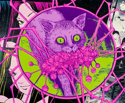 Junji Ito's Halloween shop goods such as Tomie and the cat Garon