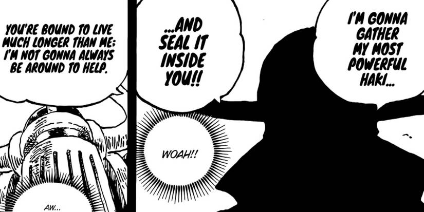 Joyboy explains his long-term Conqueror's Haki storage plan to Emet