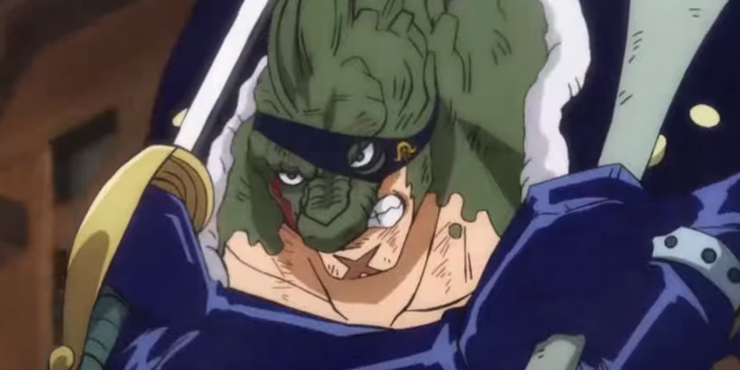 X Drake est sous sa forme d'homme-bête et utilise des épées dans l'arc Wano de One Piece.