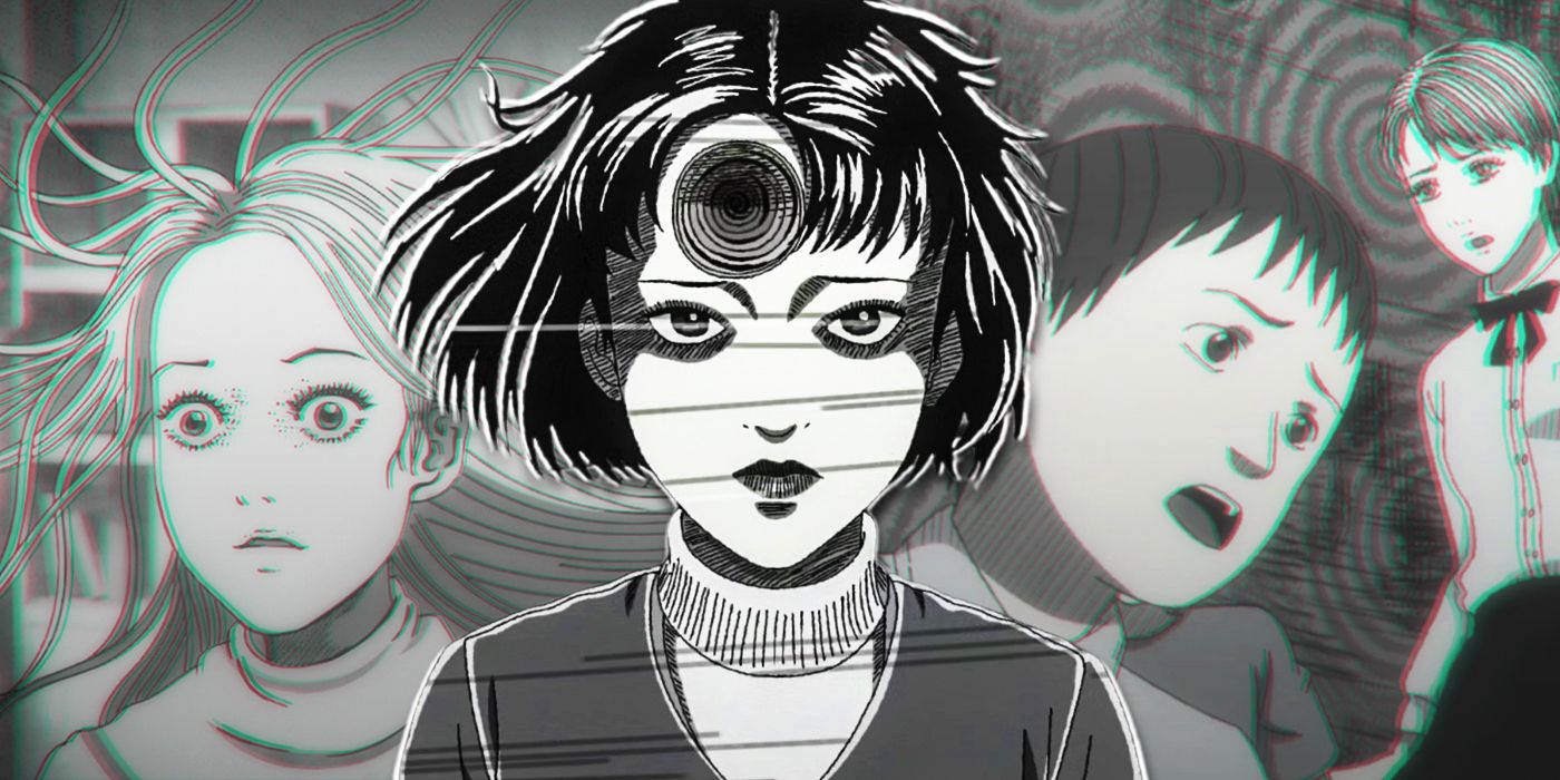 Characters from Uzumaki anime episodes 1 and 2