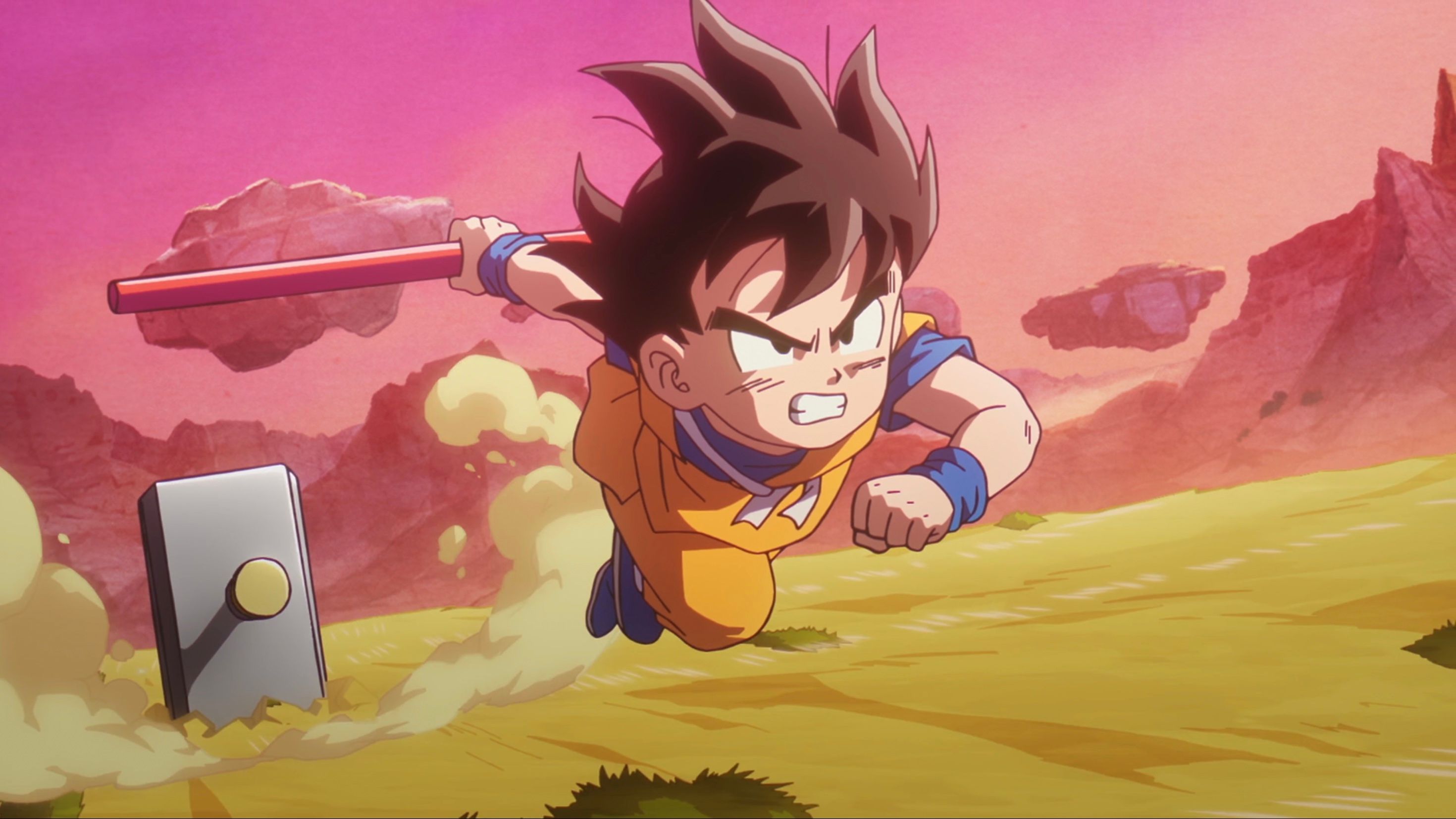 Bandai Dragon Ball DAIMA - Bastone Allungabile Nyoibo (Power Pole) | Giocattolo Ufficiale Con Custodia E Cinghia | Gioco Di Ruolo Per Bambini E Adulti | Si Estende Fino A 121 Cm