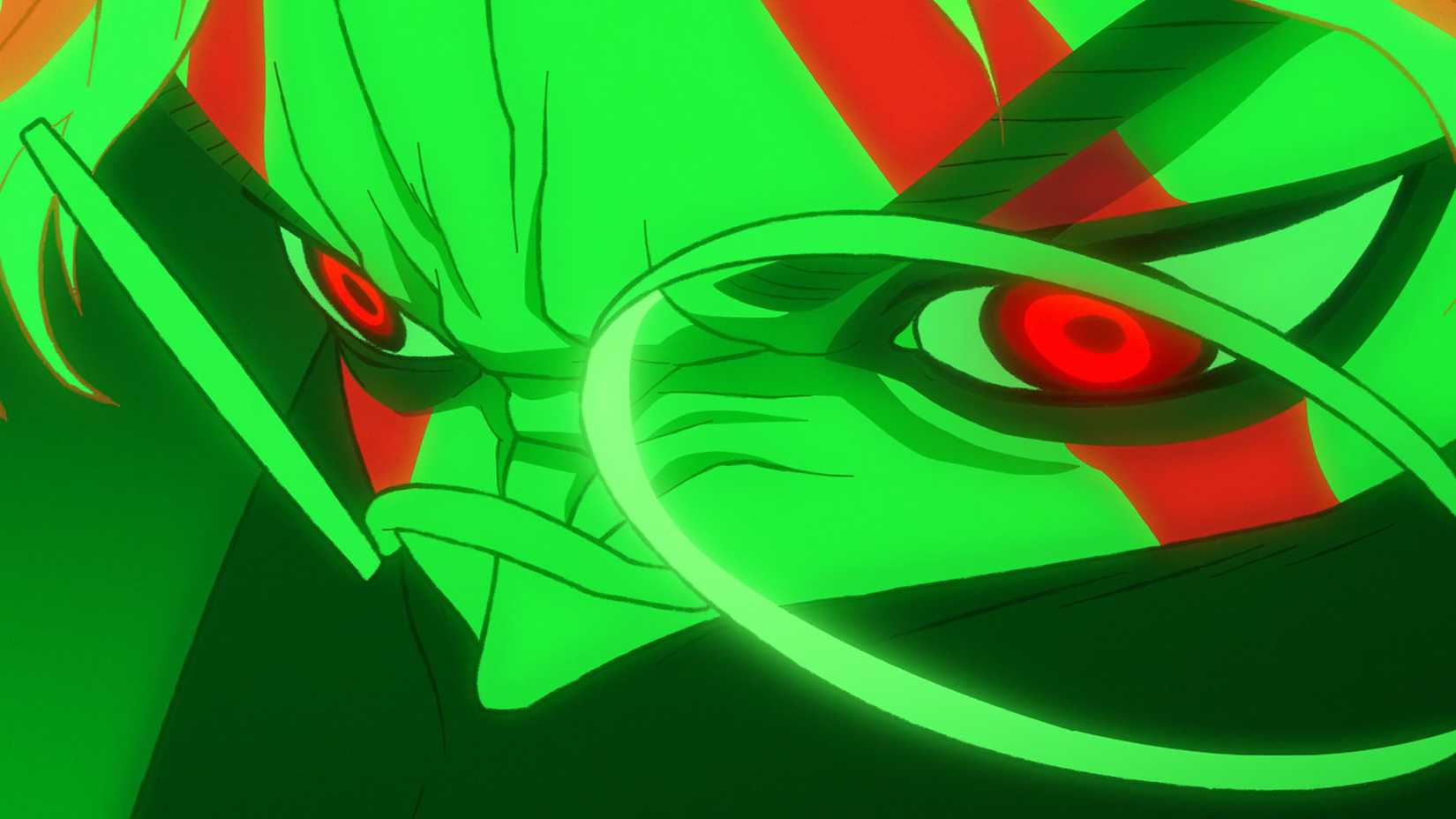 Dandadan Episode 9 close up on yokai Okarun