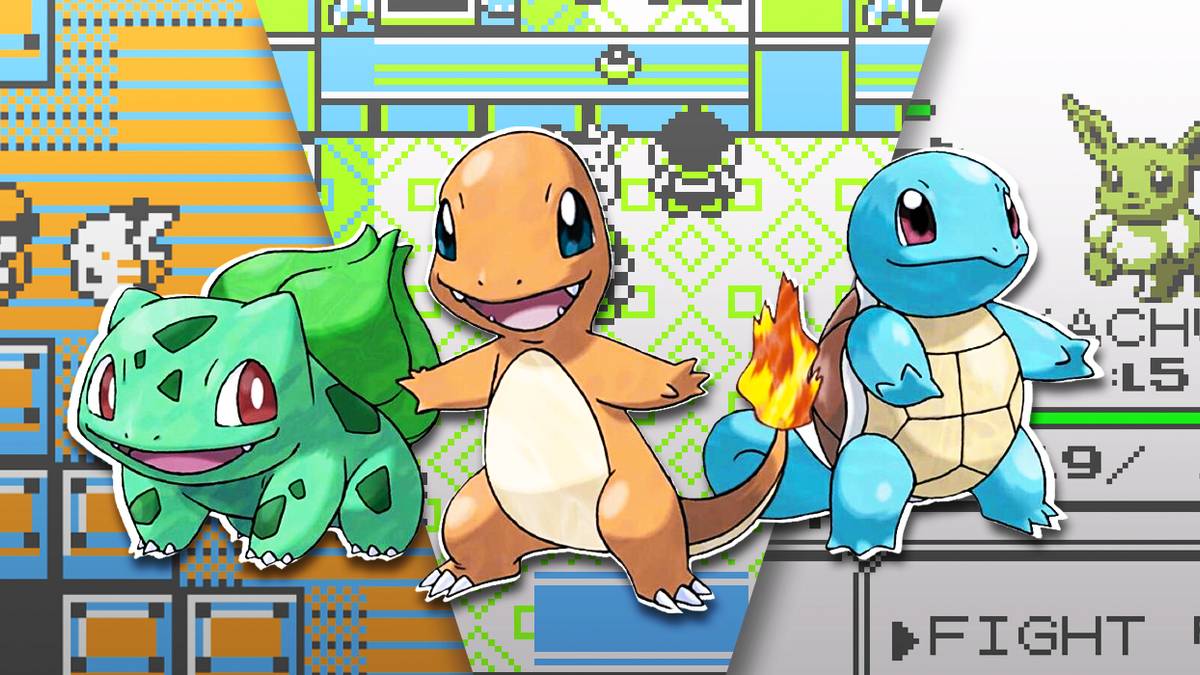 Pikachu Squirtle Charmander Bulbasaur Original Starter Characters