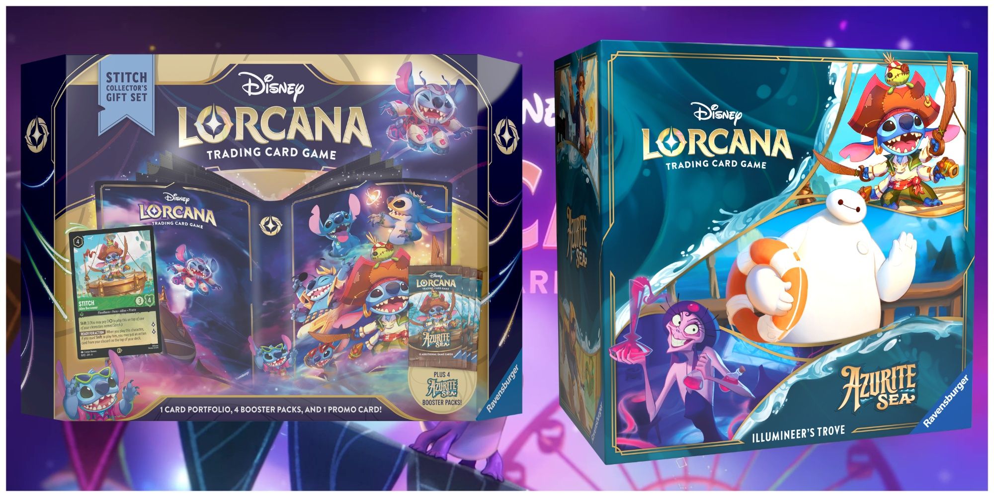 訳あり 新品　ロルカナ　Azurite Sea Stitch Gift Set Disney Lorcana: Azurite Sea - Stitch Collector's Gift Set