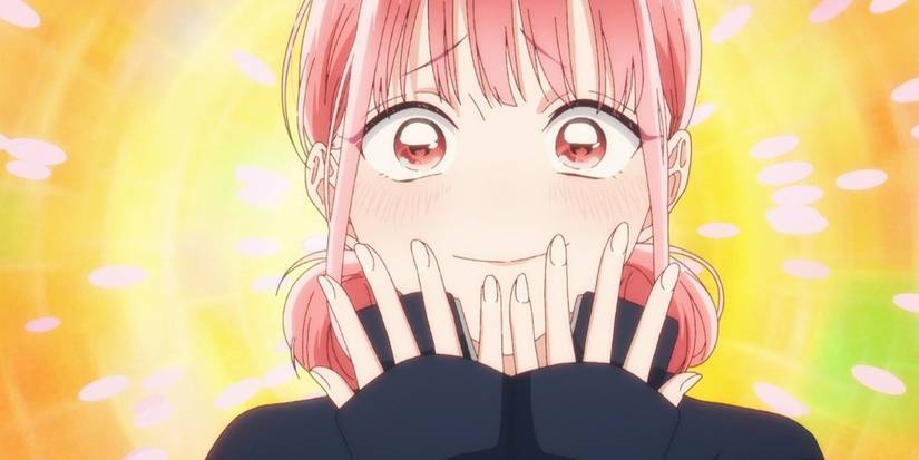 Hina Chono cảm thấy hào hứng trong anime Blue Box.