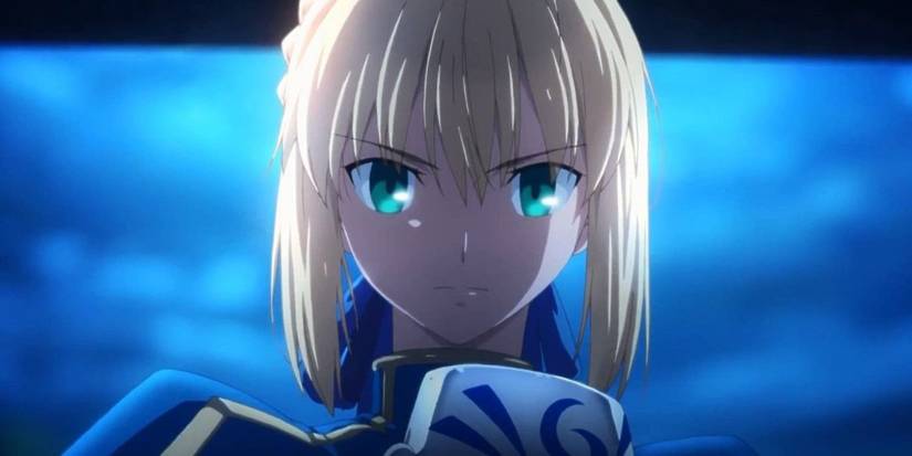 Saber de Fate/Stay Night semble déterminé.