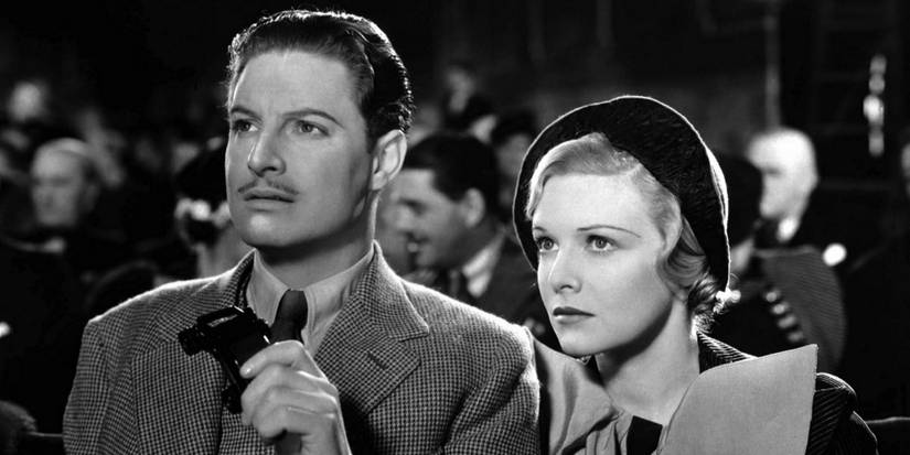 Robert Donat and Madeleine Carroll in The 39 Steps