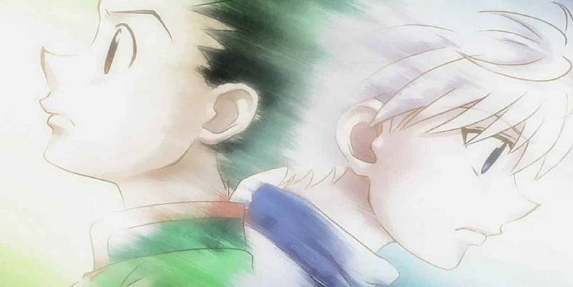 Gon and Killua part ways in Hunter x Hunter.