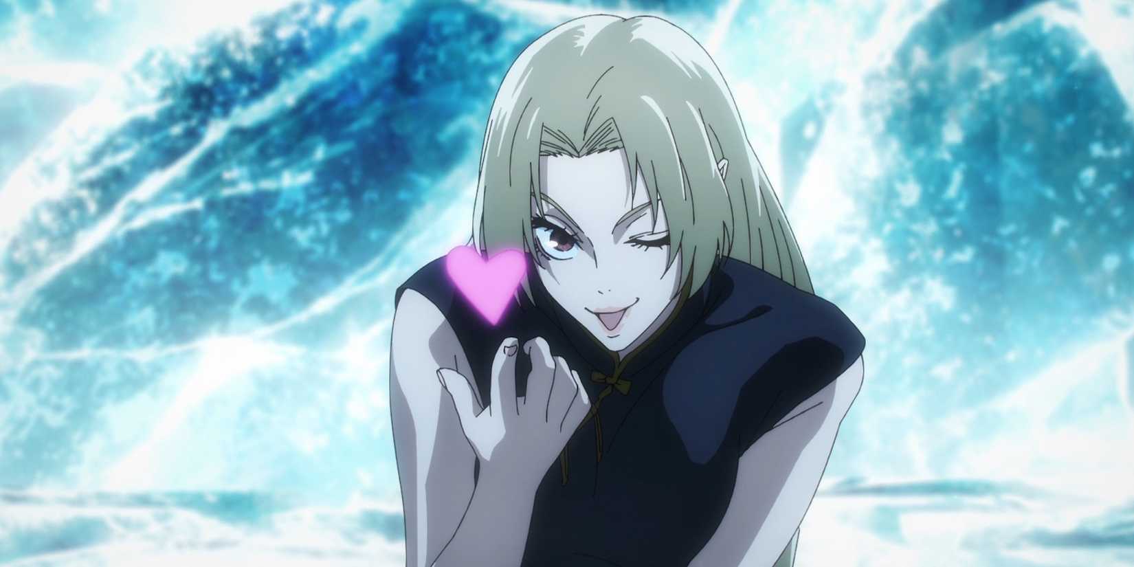 Yuki Tsukumo de Jujutsu Kaisen envoie un baiser