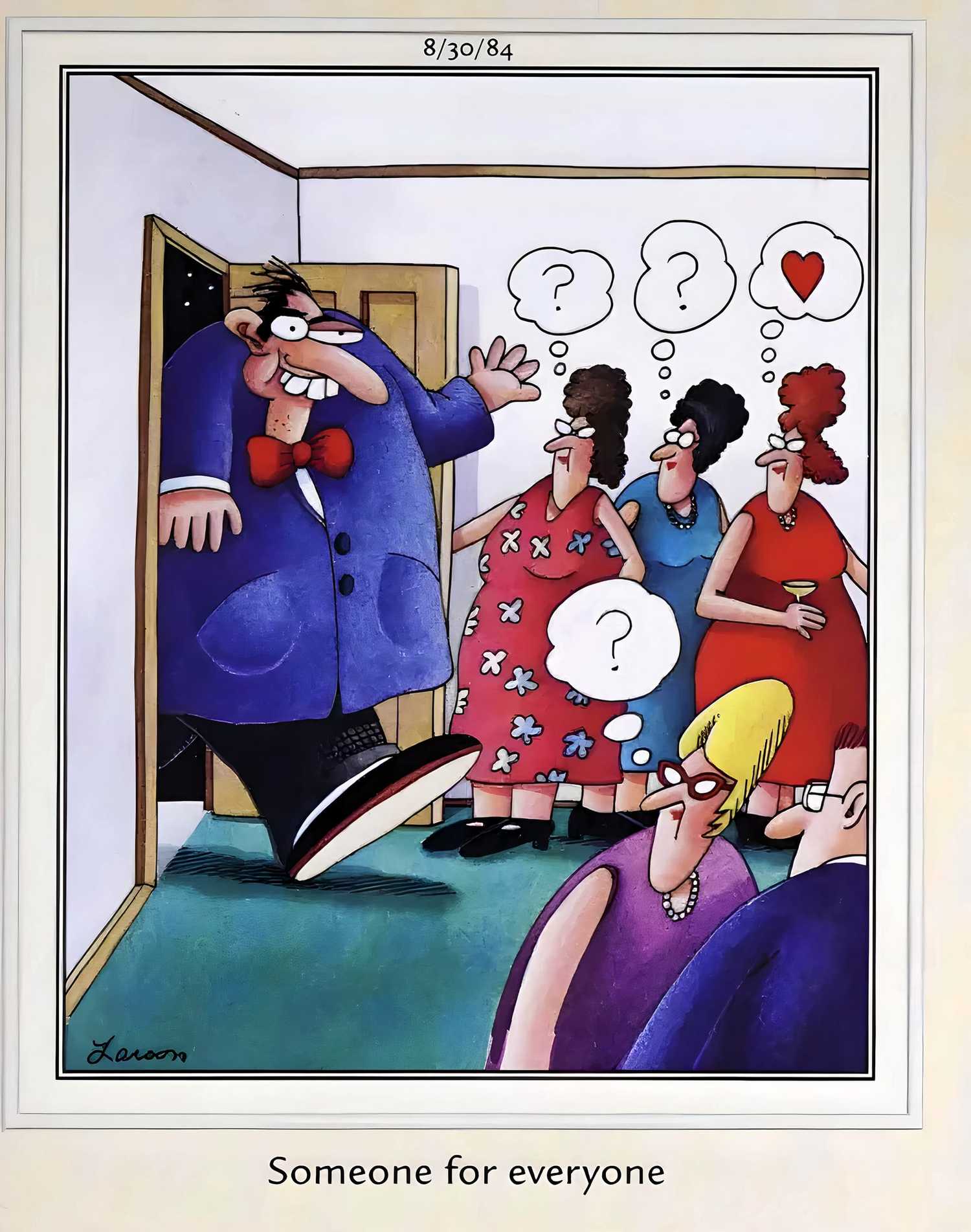 A man walks into a party, and all the women find him unattractive except for one.