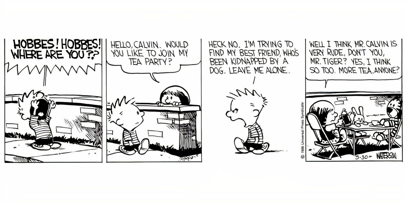 The 10 Saddest Calvin and Hobbes Strips of All Time