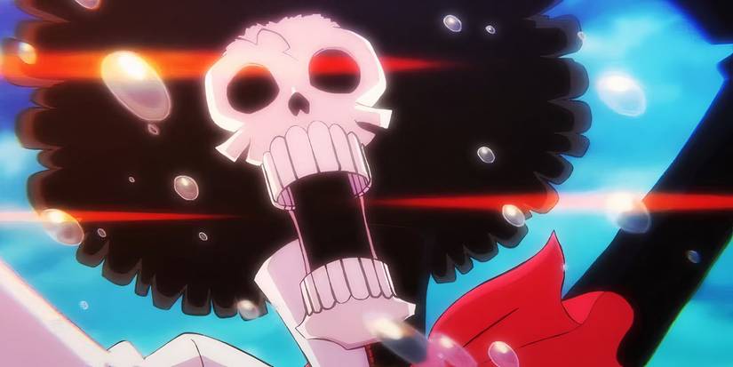Brook porte un toast au retour de Jimbei - One Piece