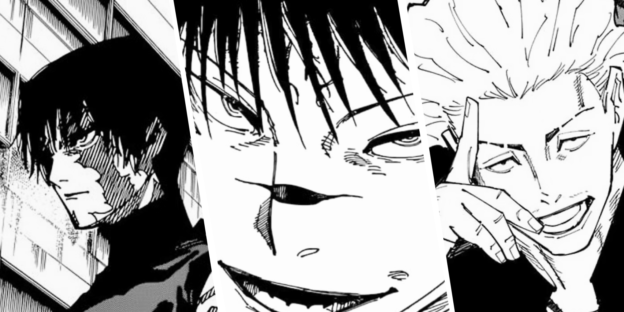 Custom Image of Maki, Sukuna Megumi, and New Sorcerer from JJK Culling Games