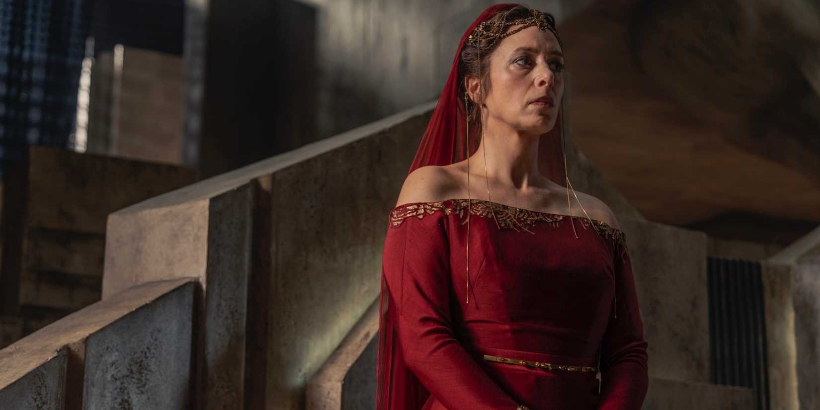 dune prophecy red dress Dune: Prophecy's Jodhi May Breaks Down Natalya's Fatal Finale