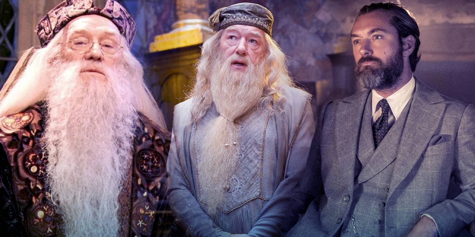 Every Dumbledore Actor in the Harry Potter Franchise, Ranked, image size:1600x800