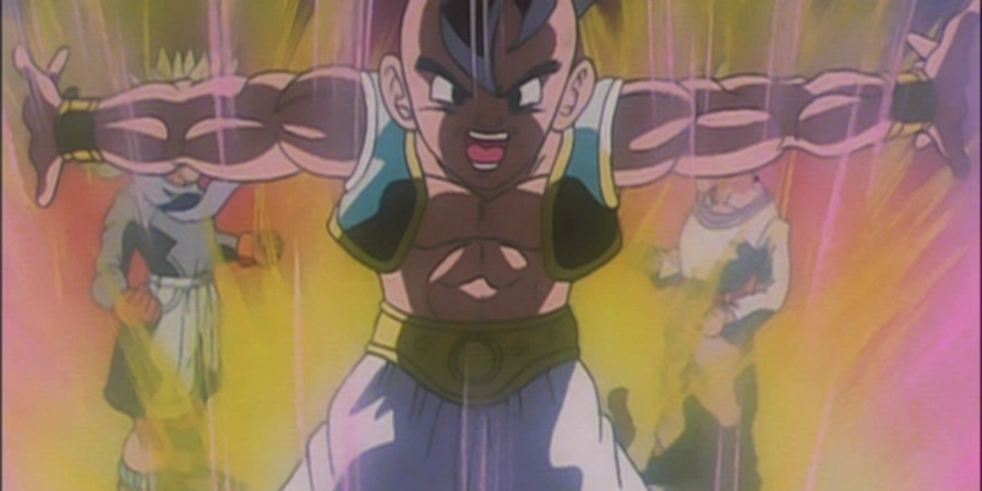 Uub powers up in Dragon Ball GT