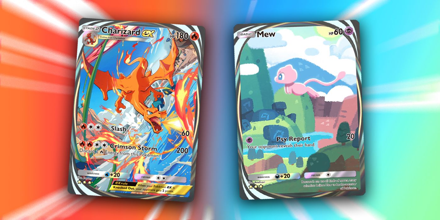 Charizard ex, Mew Immersive card, Immersive Card, Pokémon TCG Pocket