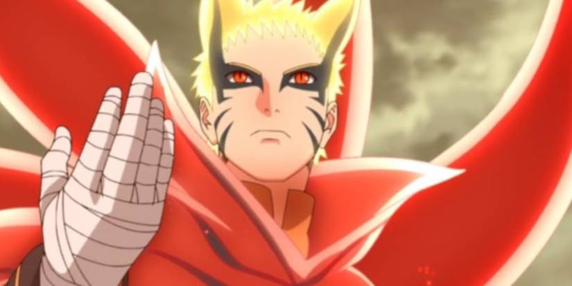 Naruto Uzumaki prepares to fight Isshiki with Baryon Mode in Boruto: Naruto Next Generations.