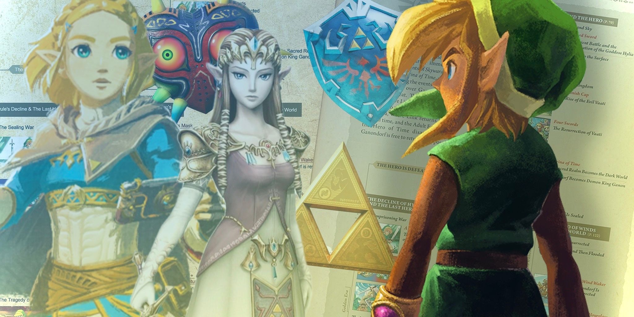 Link looks back on Princess Zelda, the Triforce and Majora’s Mask in the Legend of Zelda Timeline