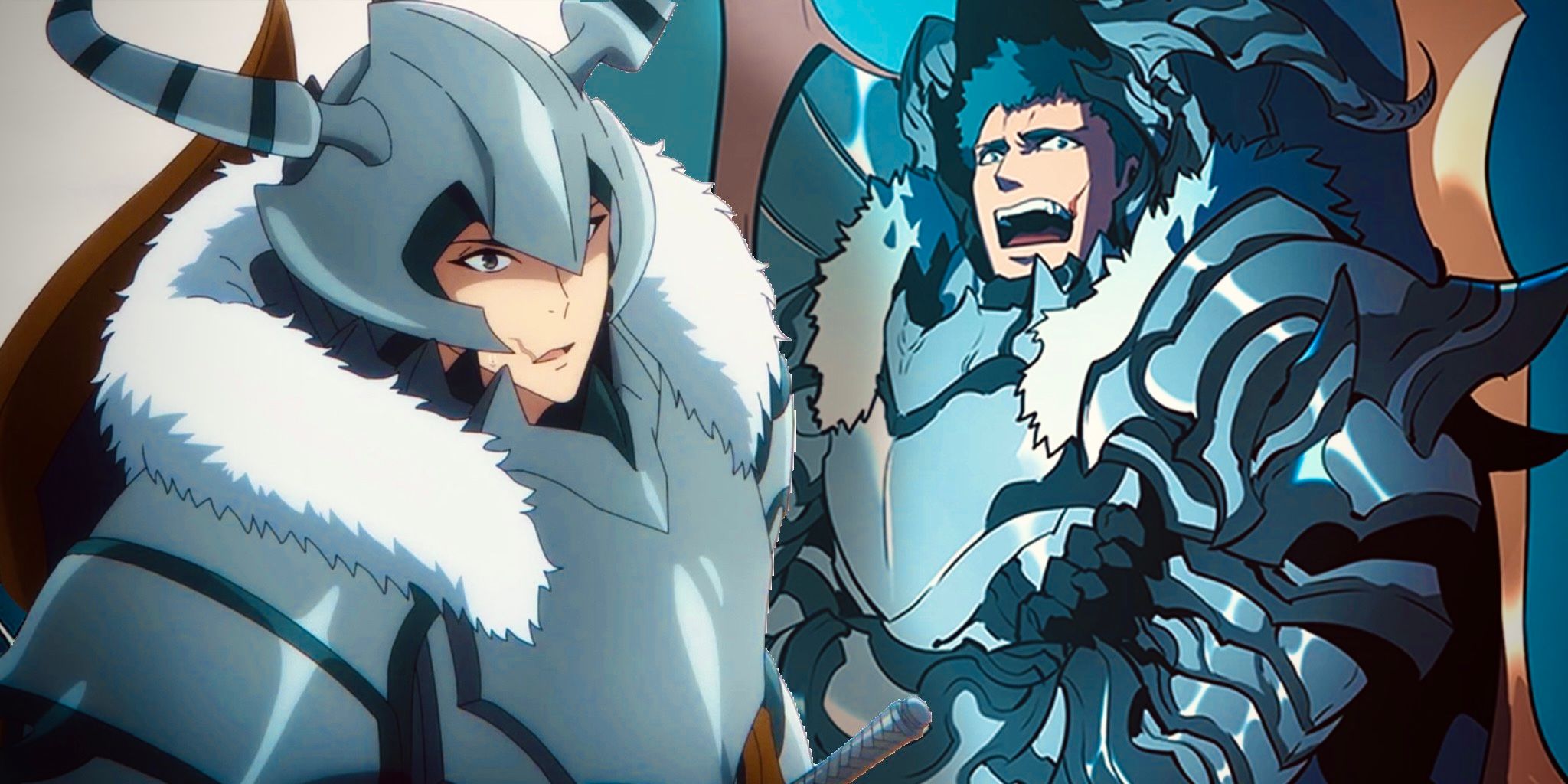 Kim Chul looking both surprised and cocky in the Solo Leveling manhwa and anime