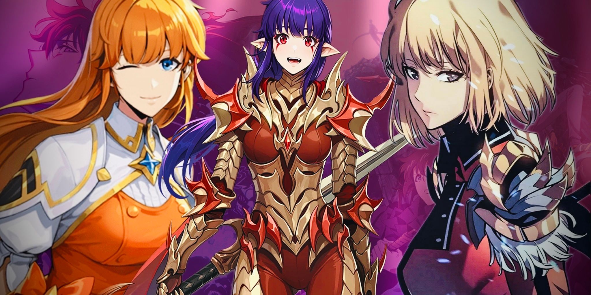 Esil, Lee Johee and Cha Haein in Solo Leveling