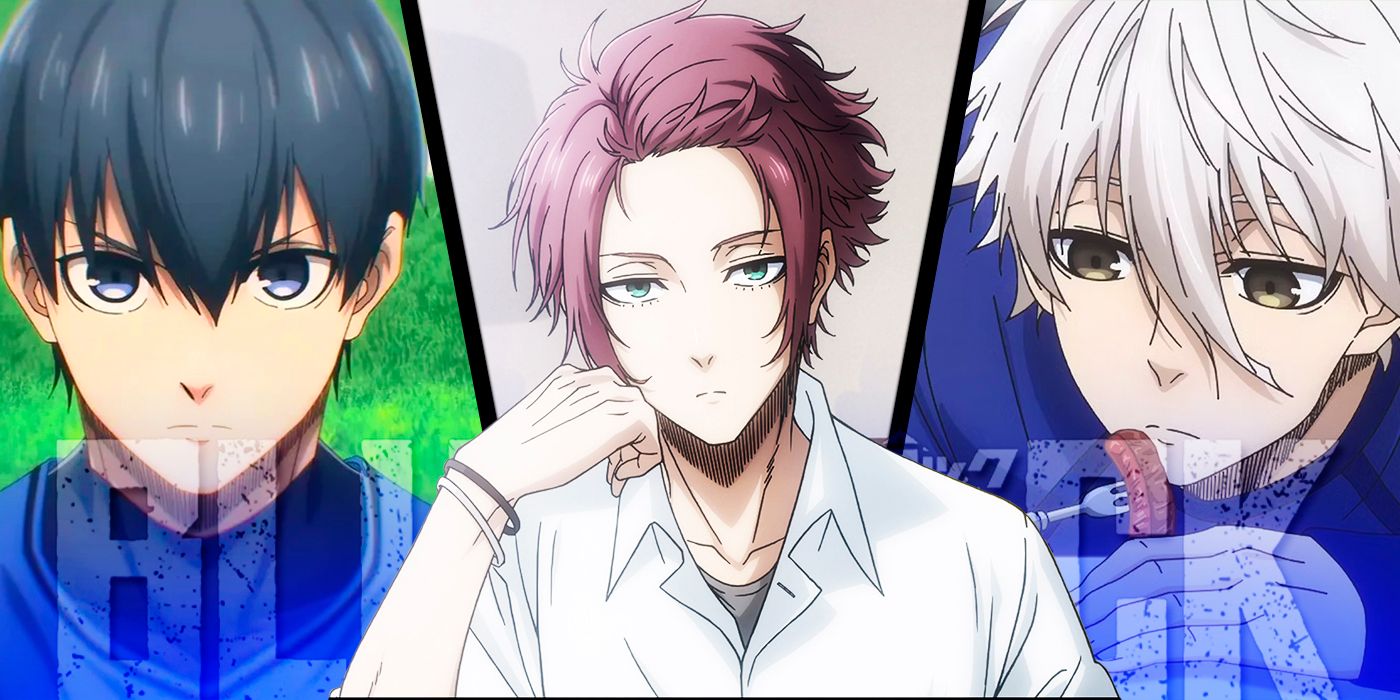 Sae Itoshi in the center, with Isagi Yoichi and Seishiro Nagi on the sides from Blue Lock Anime