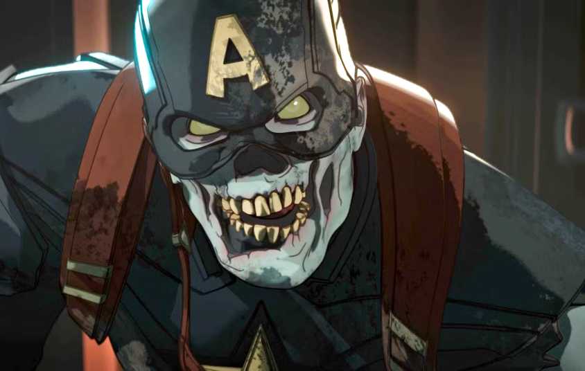 Captain America appears as a zombie in Marvel Zombies