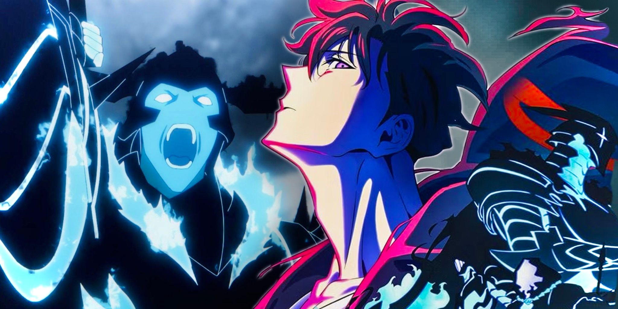 Sung Jinwoo with Igris and Iron in Solo Leveling Season 2