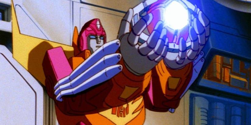 Hot Rod holds the Autobot Matrix of Leadership in The Transformers: The Movie.