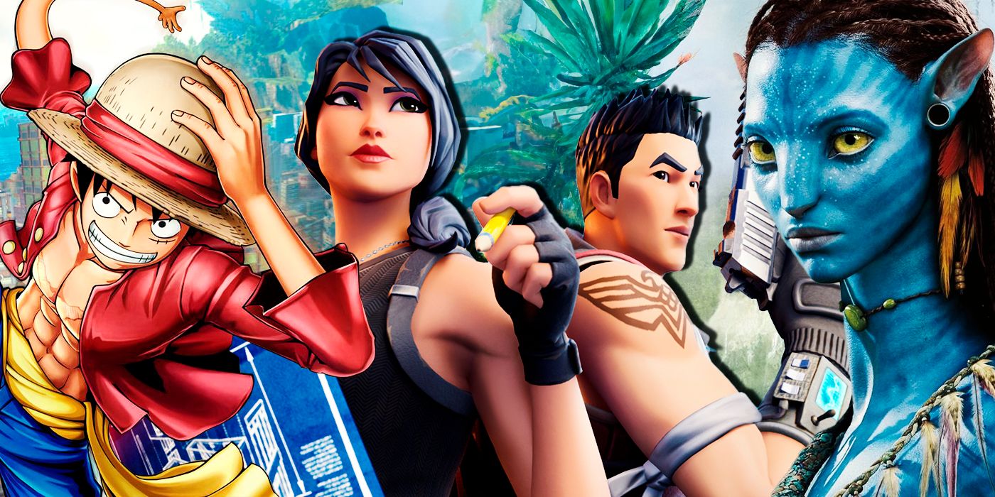 Fornite, Avatar and Luffy from One Piece