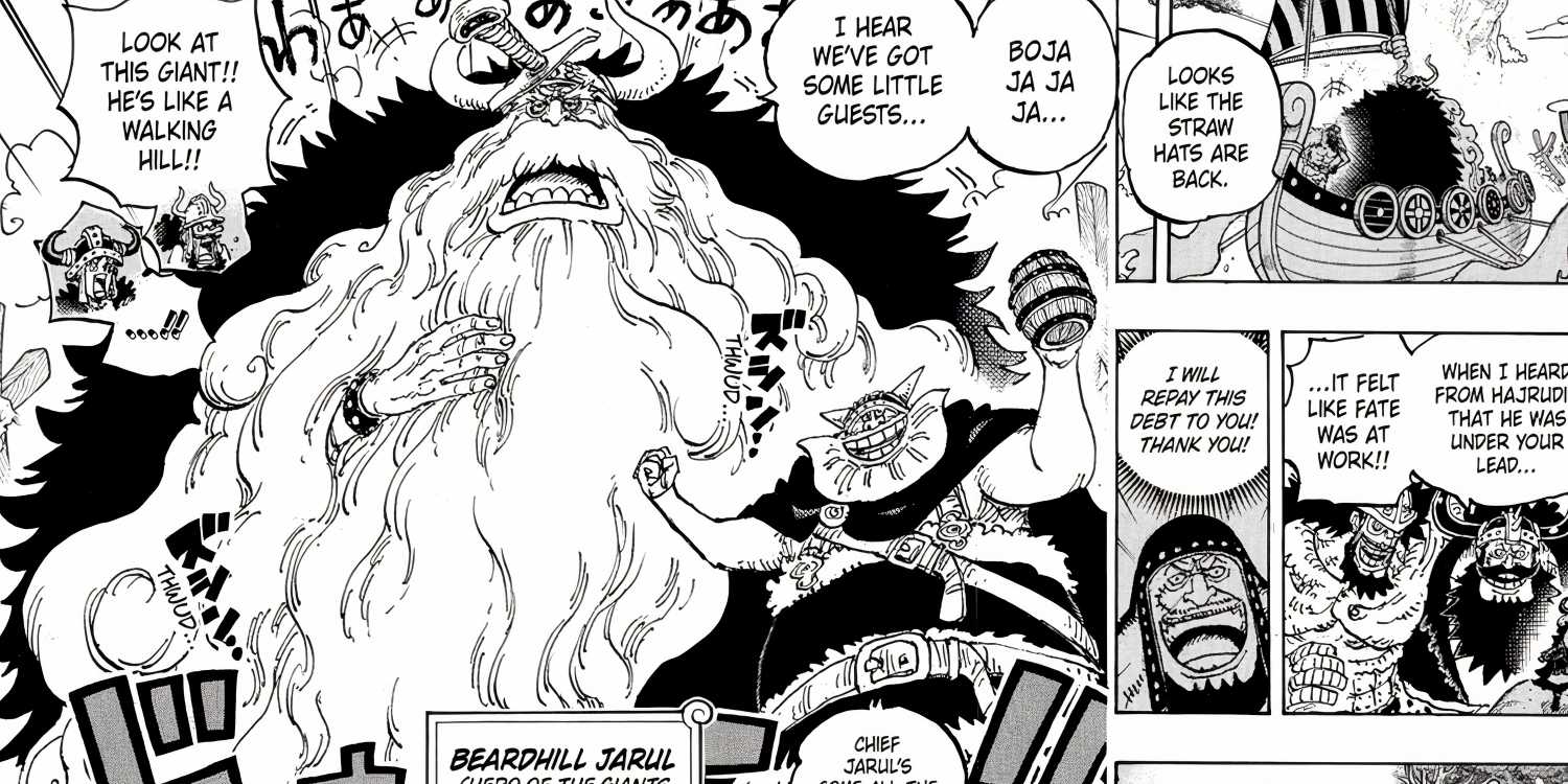 Beardhill Giant Jarul during One Piece Chapter 1135