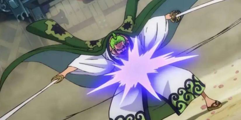One Piece's Roronoa Zoro unleashes the 720 Pound Phoenix in the Wano Arc.
