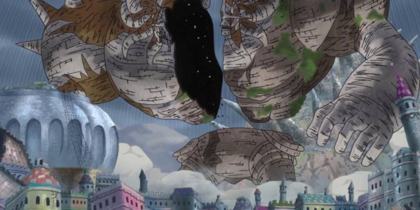 One Piece's Pica is sliced up by Roronoa Zoro's Trichiliocosm.