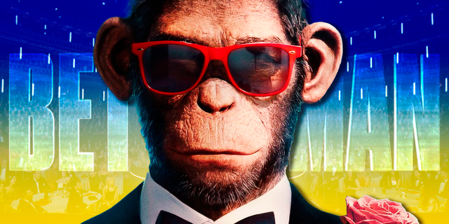 Robbie Williams is a chimp in Better Man