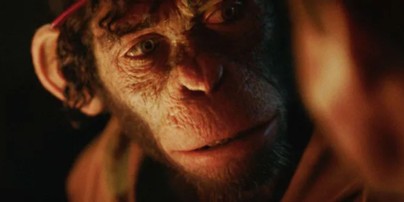 Robbie Williams portrayed by Jonno Davies as a CG chimpanzee in Better Man