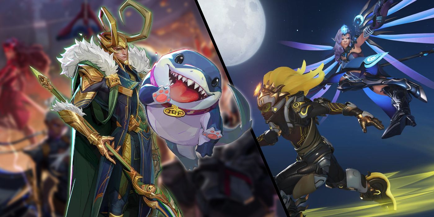 Jeff the Shark, Loki, Lucio, Mercy, Overwatch 2, Marvel Rivals