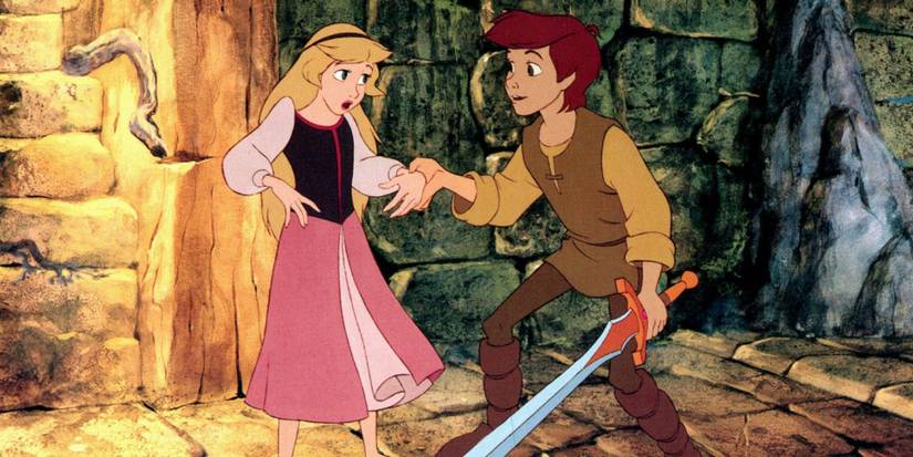  Taran and Princess Eilonwy from The Black Cauldron