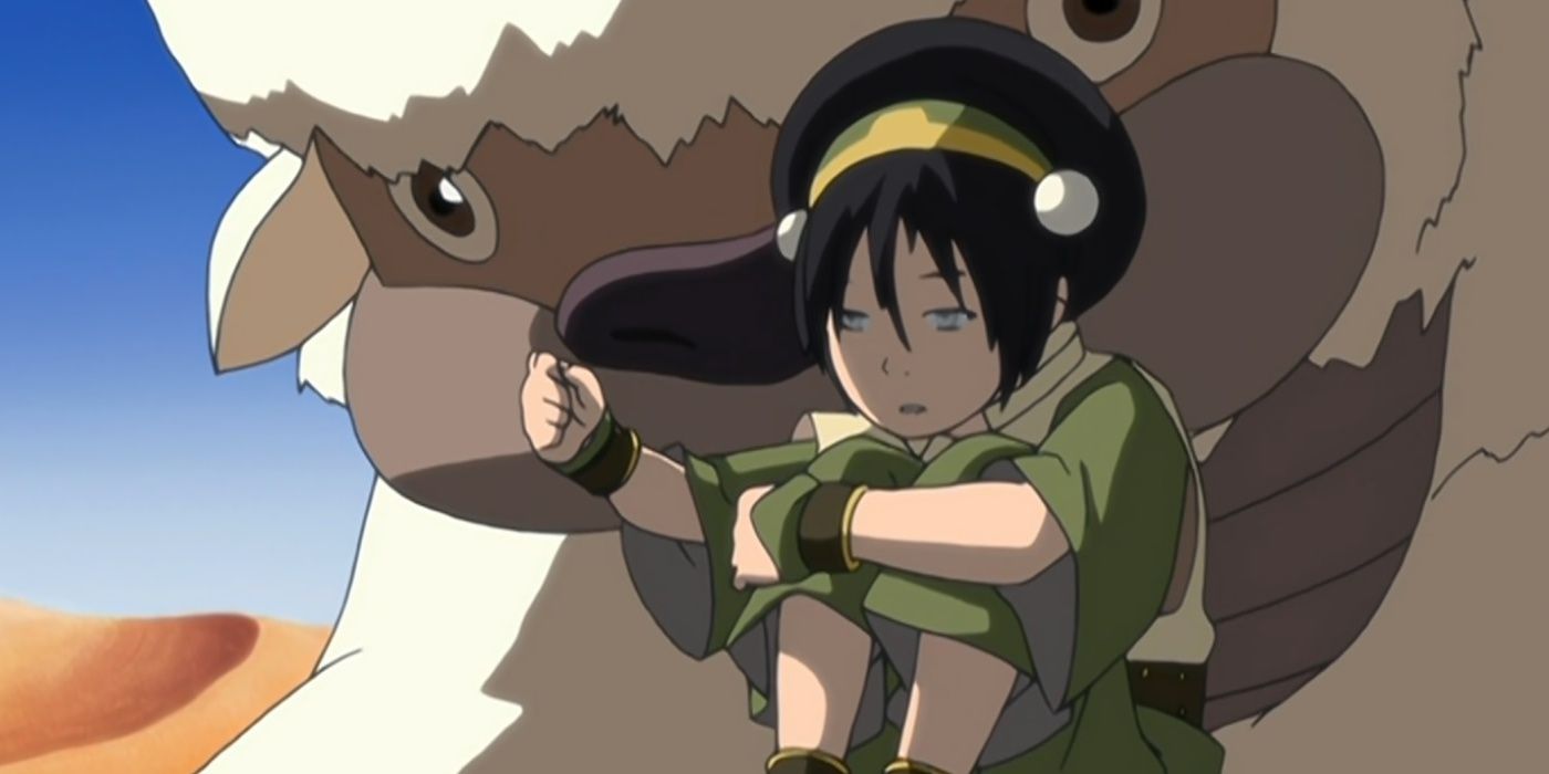 toph and appa are in the desert