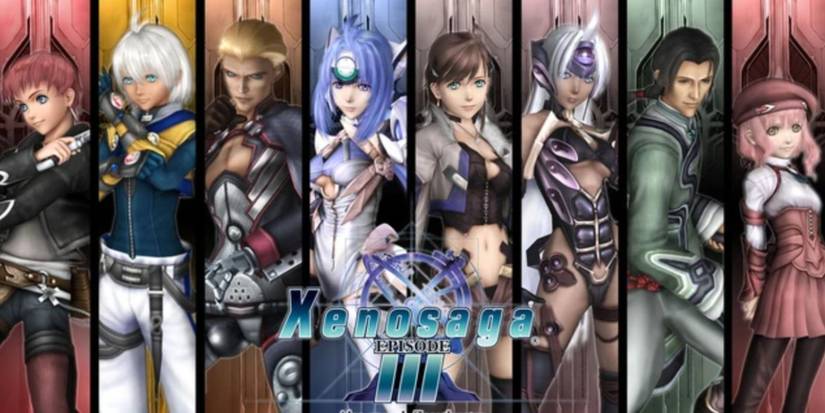 KOS-MOS and the other protagonists from Xenosaga Episode III: Also Sprach Zarathrustra