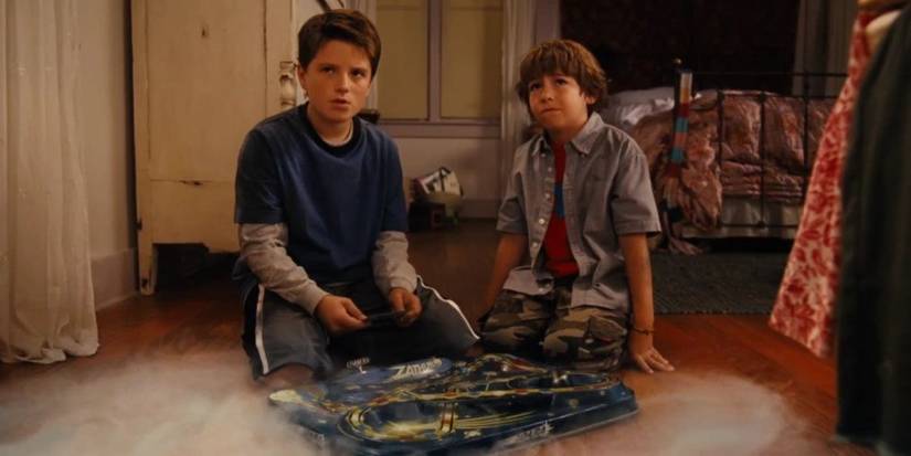 Josh Hutcherson as Walter and Jonah Bobo as Danny from Zathura: A Space Adventure.