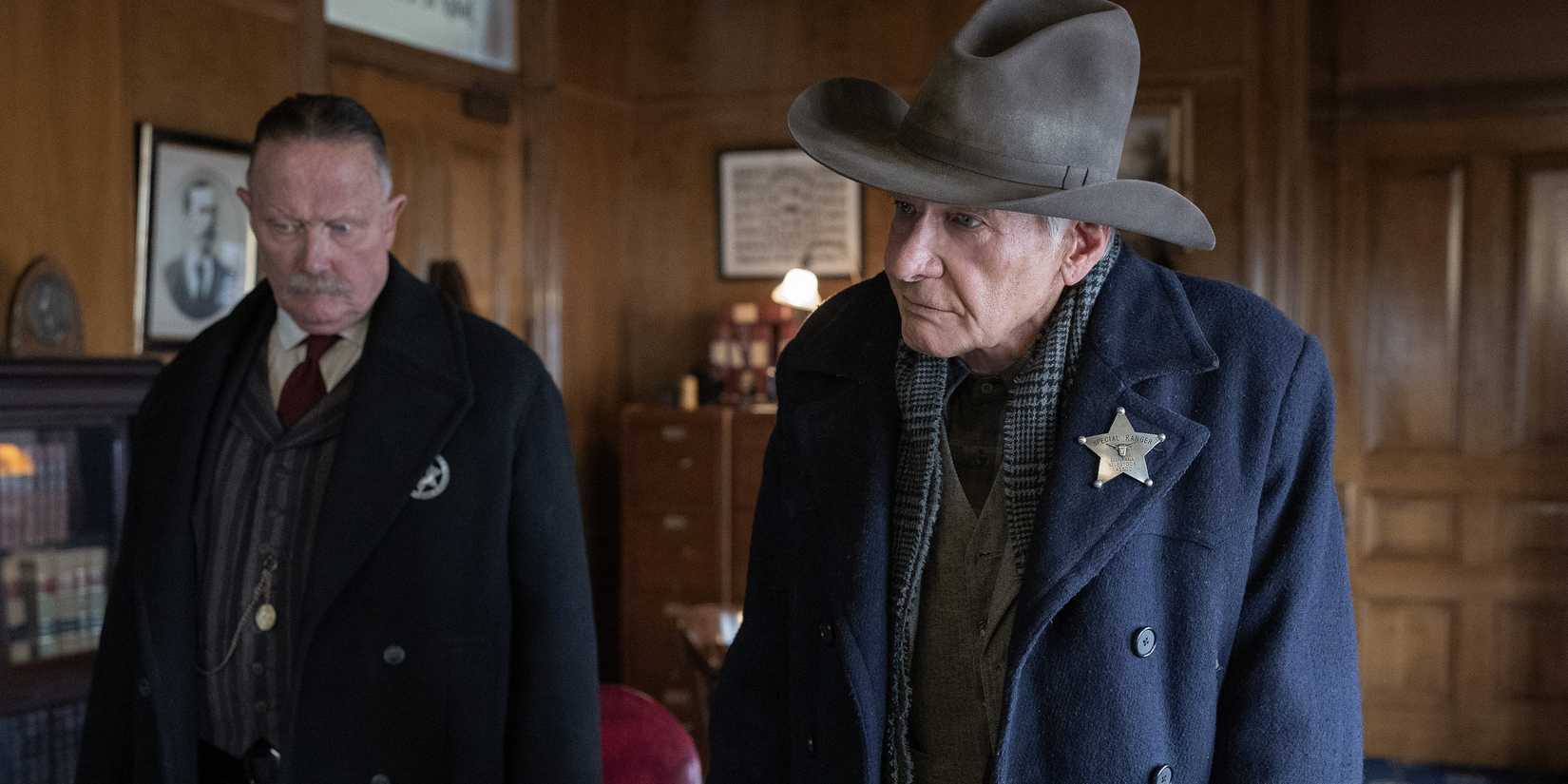 Jacob Dutton and Sheriff McDowell standing together